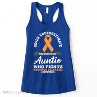 Auntie Fights Multiple Sclerosis Ms Warrior Cool Gift Women's Tank Top thumb 0