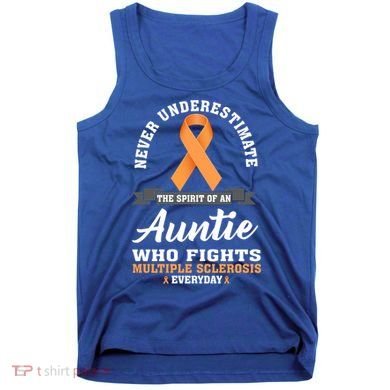 Auntie Fights Multiple Sclerosis Ms Warrior Cool Gift Tank Top