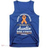 Auntie Fights Multiple Sclerosis Ms Warrior Cool Gift Tank Top thumb 0