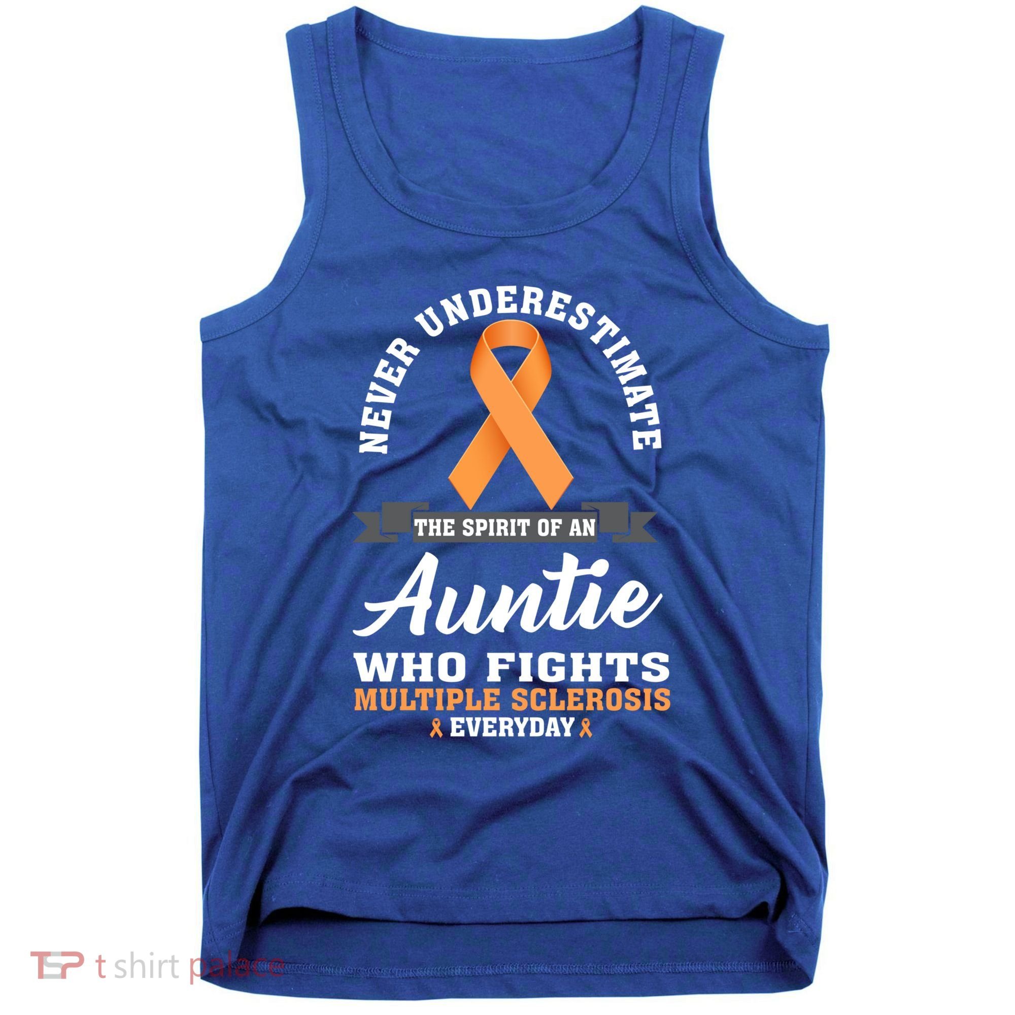 Auntie Fights Multiple Sclerosis Ms Warrior Cool Gift Tank Top