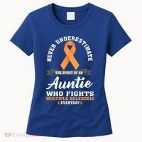 Auntie Fights Multiple Sclerosis Ms Warrior Cool Gift Women's T-Shirt thumb 0