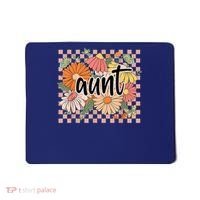 Aunt Floral Mother'S Day Wildflower Girl Checkered Mousepad thumb 0
