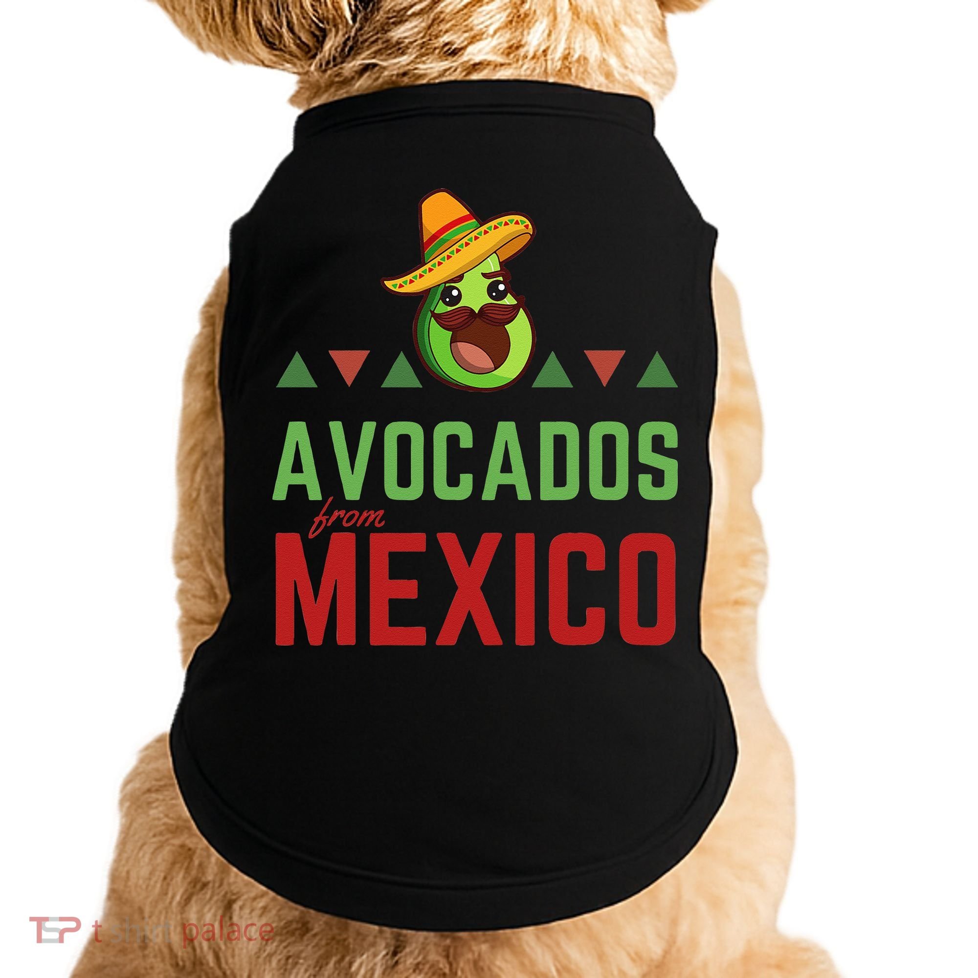 Avocados From Mexico Mexican Day Flag Avocado Costume Doggie Tank