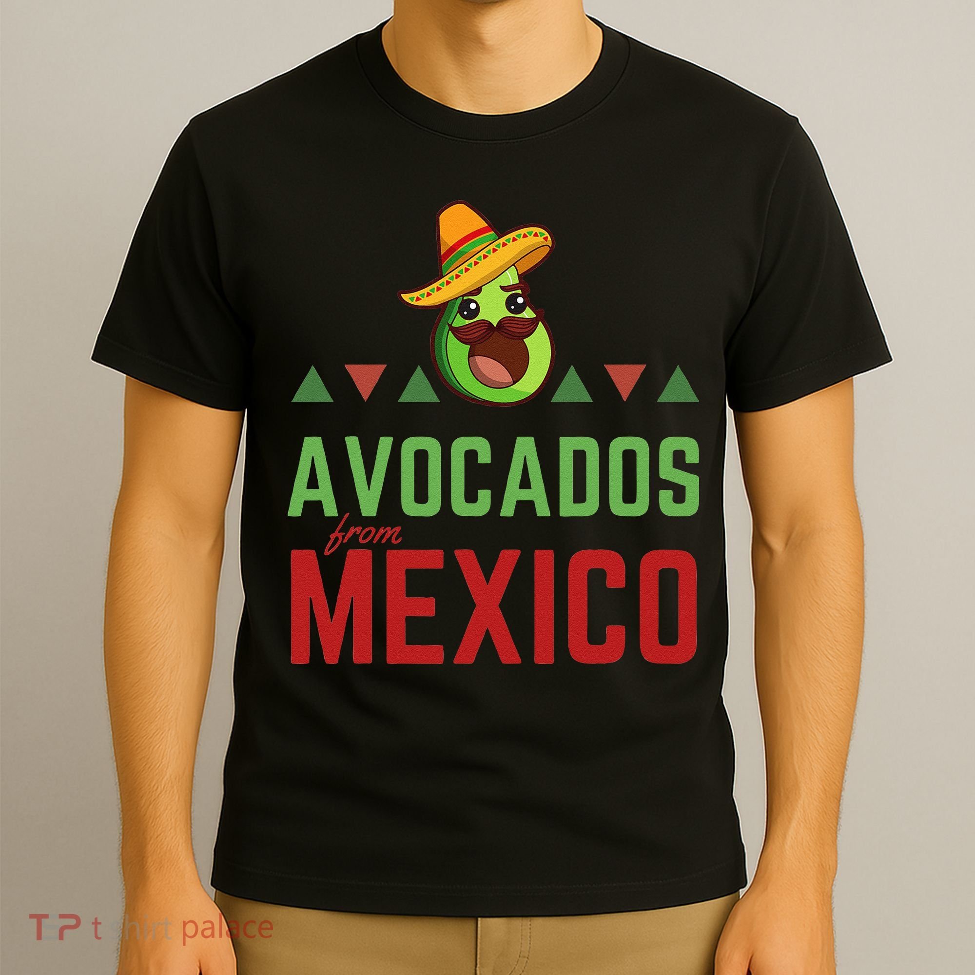 Avocados From Mexico Mexican Day Flag Avocado Costume T-Shirt