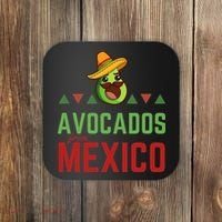 Avocados From Mexico Mexican Day Flag Avocado Costume Coaster thumb 0