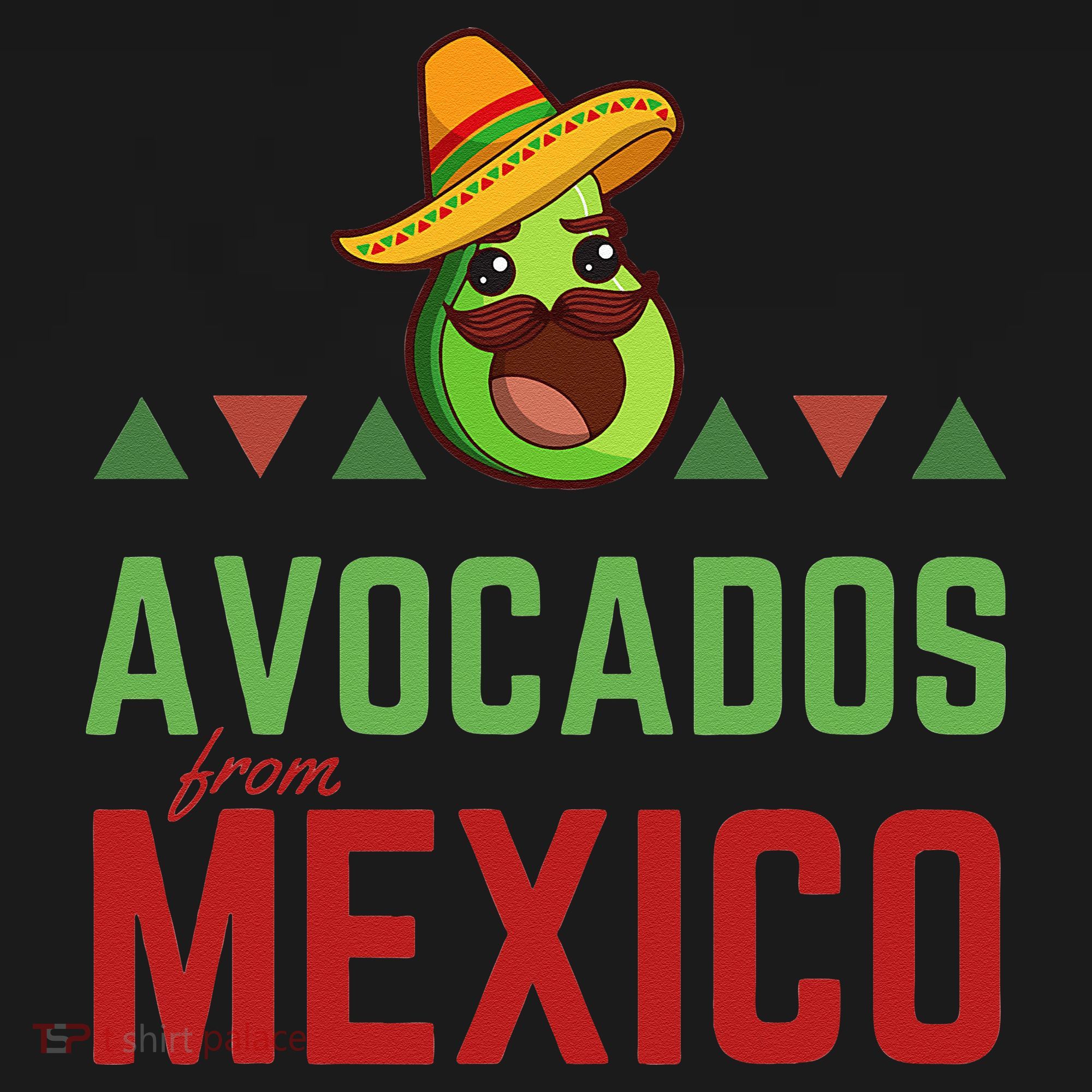 Avocados From Mexico Mexican Day Flag Avocado Costume Women's Tank Top