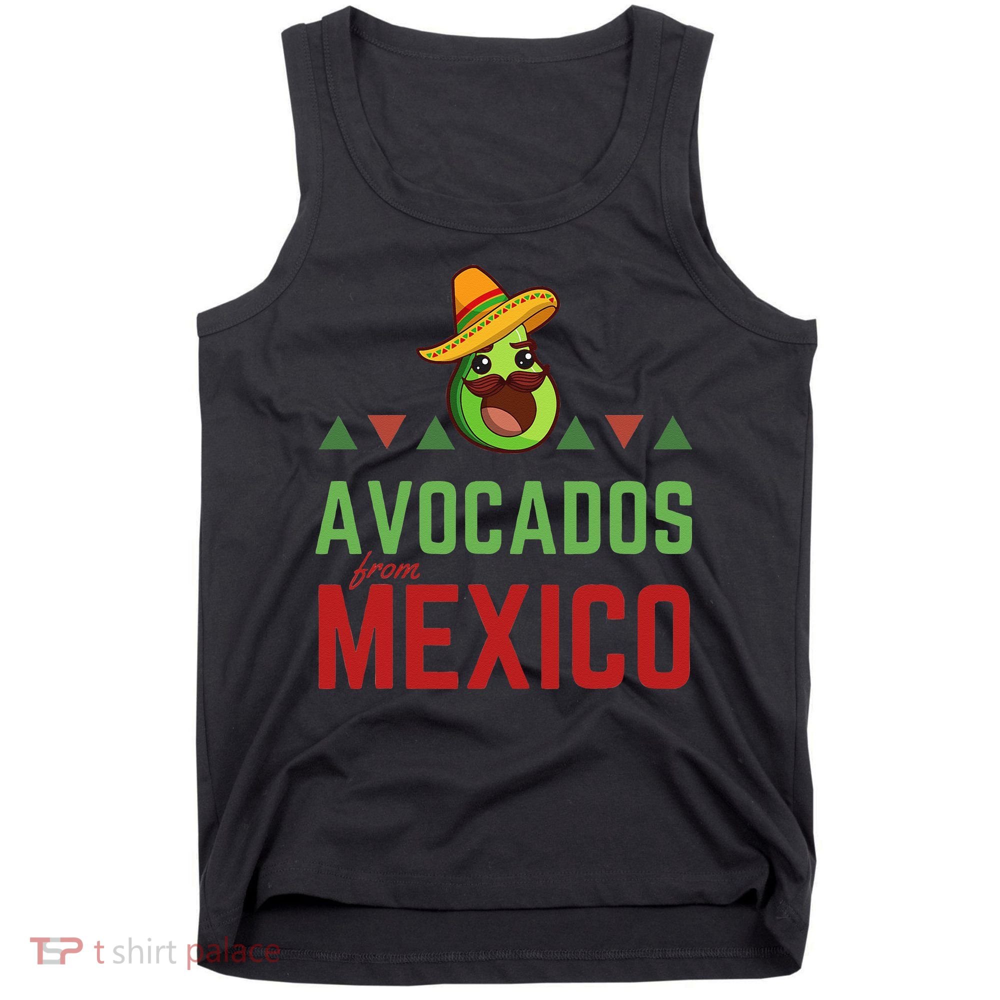 Avocados From Mexico Mexican Day Flag Avocado Costume Tank Top