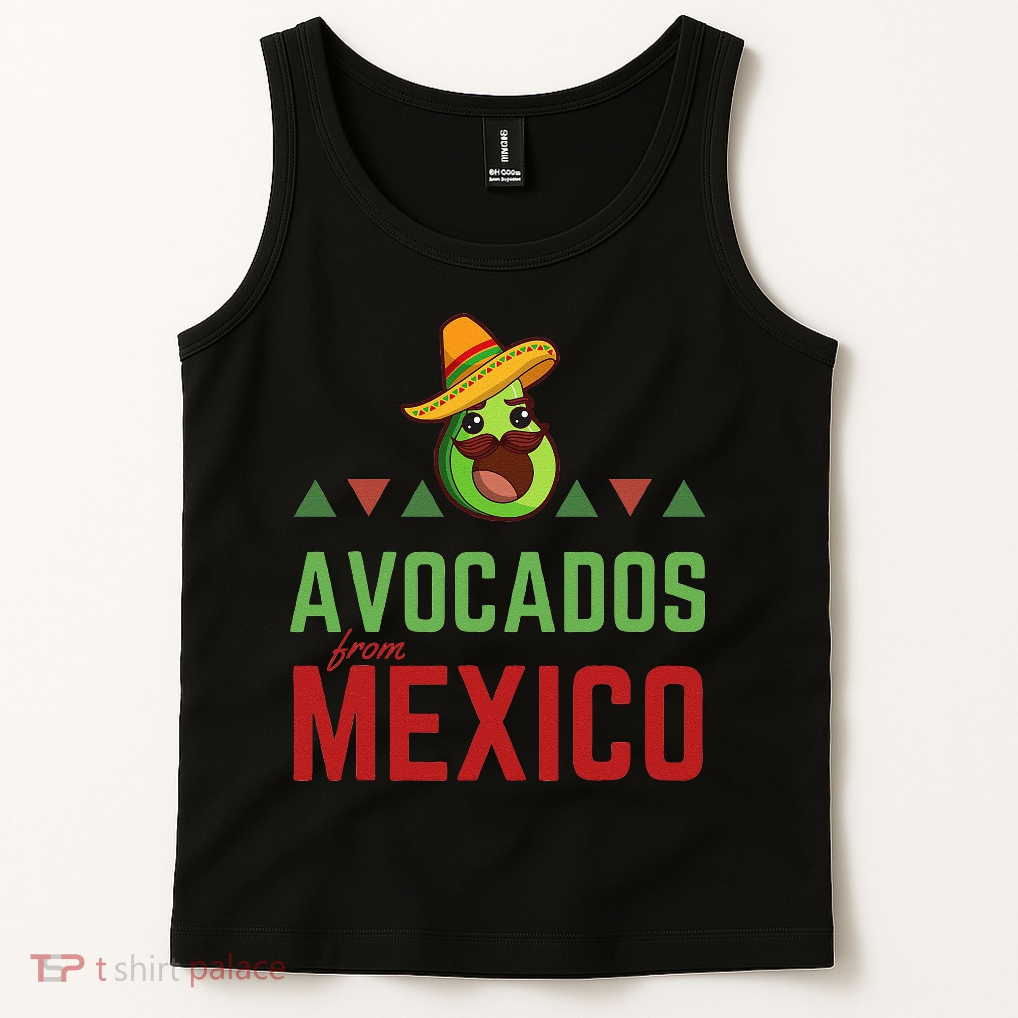 Avocados From Mexico Mexican Day Flag Avocado Costume Tank Top