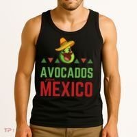 Avocados From Mexico Mexican Day Flag Avocado Costume Tank Top thumb 3