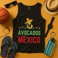 Avocados From Mexico Mexican Day Flag Avocado Costume Tank Top thumb 4