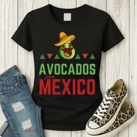 Avocados From Mexico Mexican Day Flag Avocado Costume Women's T-Shirt thumb 3