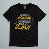 As for Me and My Piano We Will Serve The Lord Christian T-Shirt thumb 5