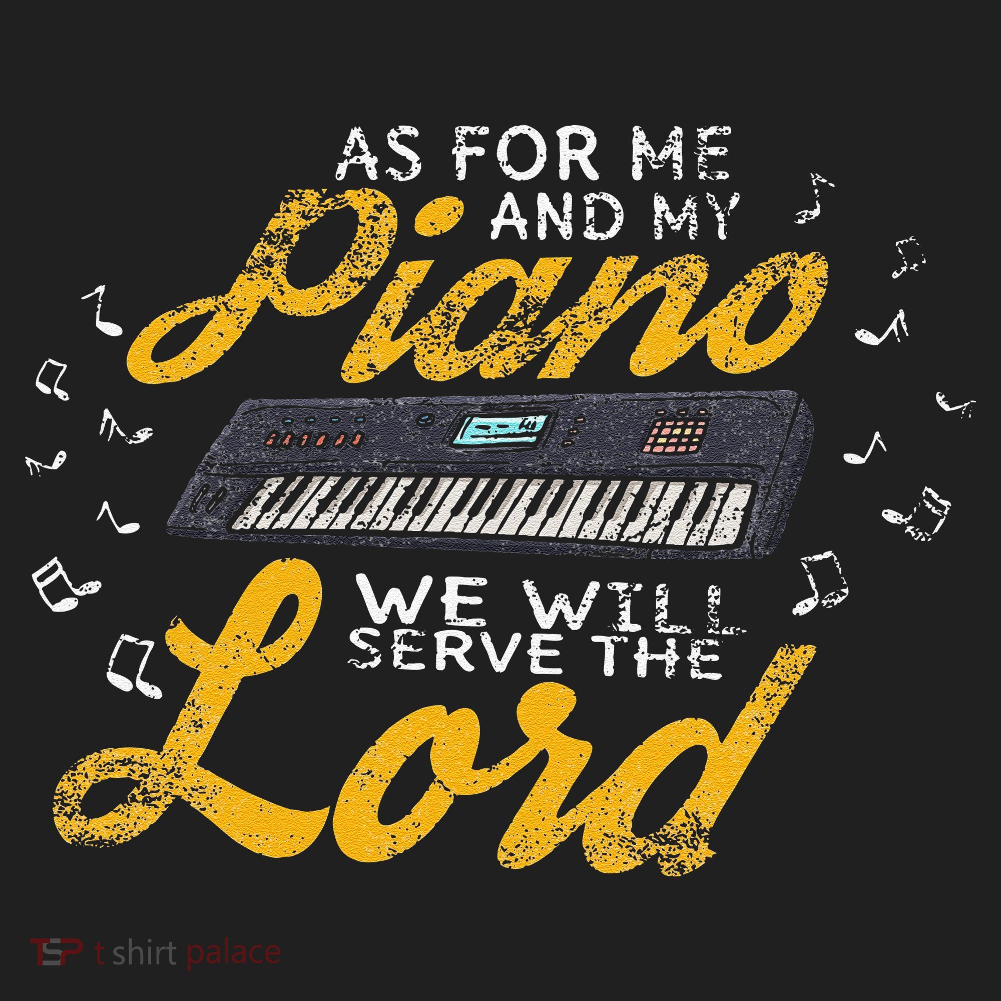 As for Me and My Piano We Will Serve The Lord Christian Beanie