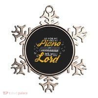 As for Me and My Piano We Will Serve The Lord Christian Ornament thumb 0