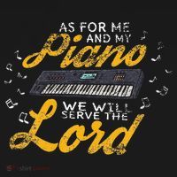 As for Me and My Piano We Will Serve The Lord Christian Women's Tank Top thumb 5