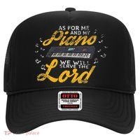 As for Me and My Piano We Will Serve The Lord Christian Hat thumb 0