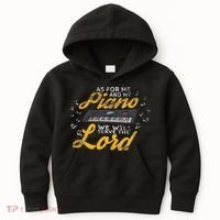 As for Me and My Piano We Will Serve The Lord Christian Kids Hoodie thumb 0