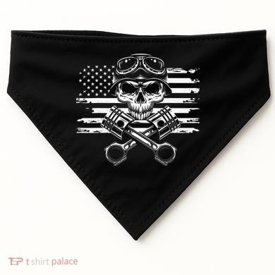 American Flag Motorcycle Apparel Motorcycle USA-Made Doggie Bandana