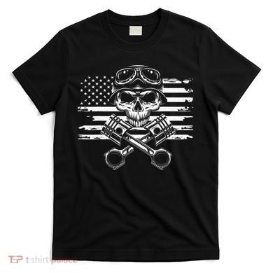 American Flag Motorcycle Apparel Motorcycle T-Shirt