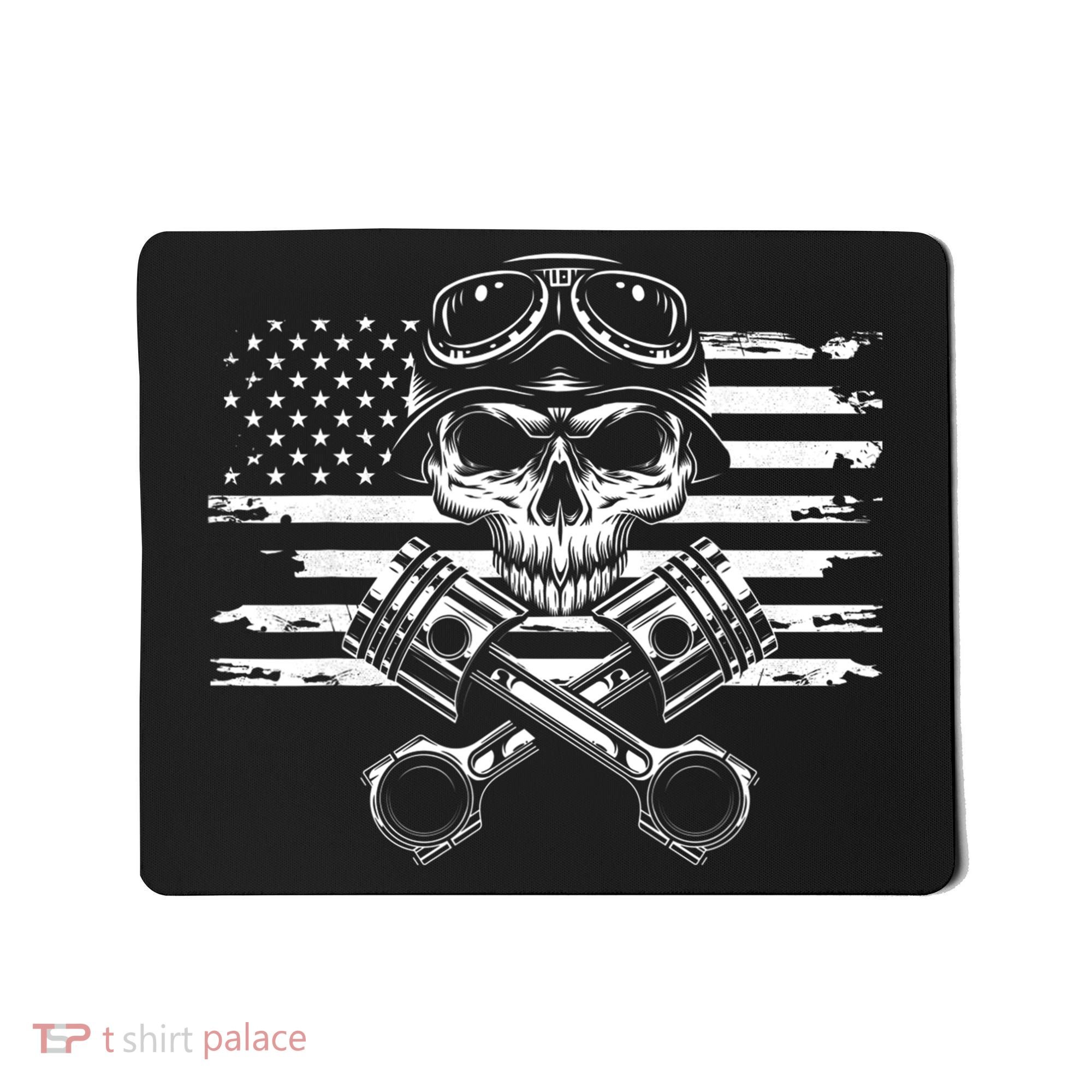 American Flag Motorcycle Apparel Motorcycle Mousepad