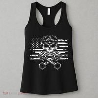 American Flag Motorcycle Apparel Motorcycle Women's Tank Top thumb 3
