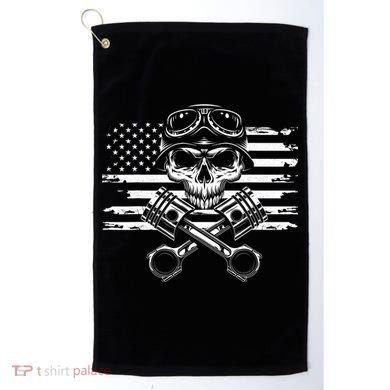 American Flag Motorcycle Apparel Motorcycle Golf Towel