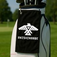 Anishinaabe First Nations Thunderbird Ojibwe Indigenous Golf Towel thumb 2