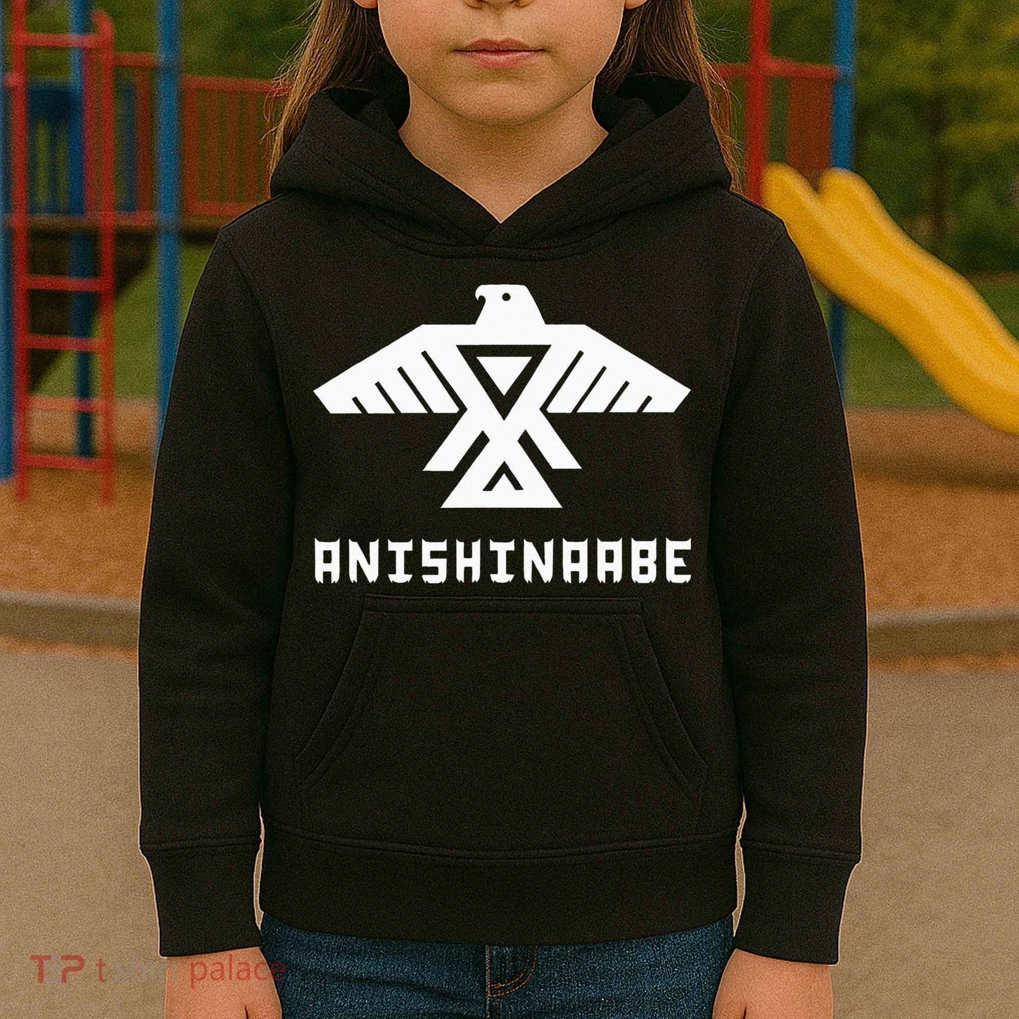 Anishinaabe First Nations Thunderbird Ojibwe Indigenous Kids Hoodie