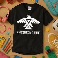 Anishinaabe First Nations Thunderbird Ojibwe Indigenous Kids T-Shirt thumb 3