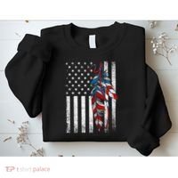 American Flag - Native Feather Month Indigenous Funny Gift Sweatshirt thumb 2