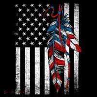 American Flag - Native Feather Month Indigenous Funny Gift Sweatshirt thumb 3