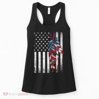 American Flag - Native Feather Month Indigenous Funny Gift Women's Tank Top thumb 0