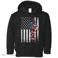 American Flag - Native Feather Month Indigenous Funny Gift Toddler Hoodie thumb 0