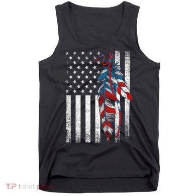 American Flag - Native Feather Month Indigenous Funny Gift Tank Top
