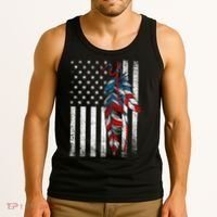American Flag - Native Feather Month Indigenous Funny Gift Tank Top thumb 3