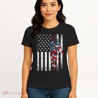 American Flag - Native Feather Month Indigenous Funny Gift Women's T-Shirt thumb 4