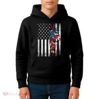 American Flag - Native Feather Month Indigenous Funny Gift Kids Hoodie thumb 4