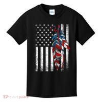 American Flag - Native Feather Month Indigenous Funny Gift Kids T-Shirt thumb 0