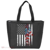 American Flag - Native Feather Month Indigenous Funny Gift Tote Bag thumb 0