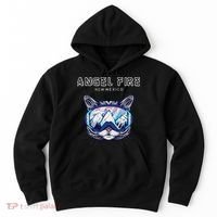 Angel Fire New Mexico Funny Cat Ski Googles Hoodie thumb 0
