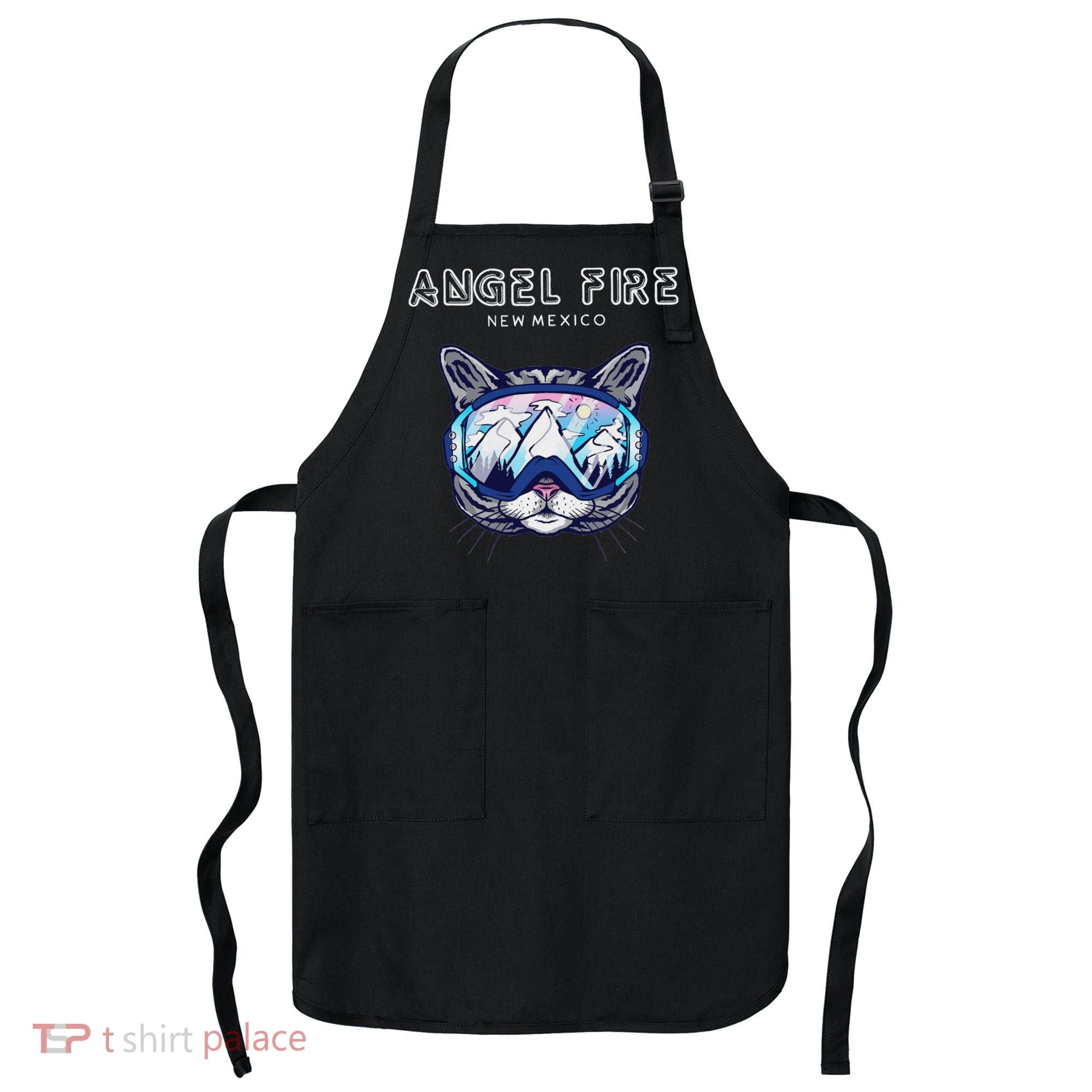 Angel Fire New Mexico Funny Cat Ski Googles Apron