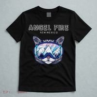 Angel Fire New Mexico Funny Cat Ski Googles T-Shirt thumb 5