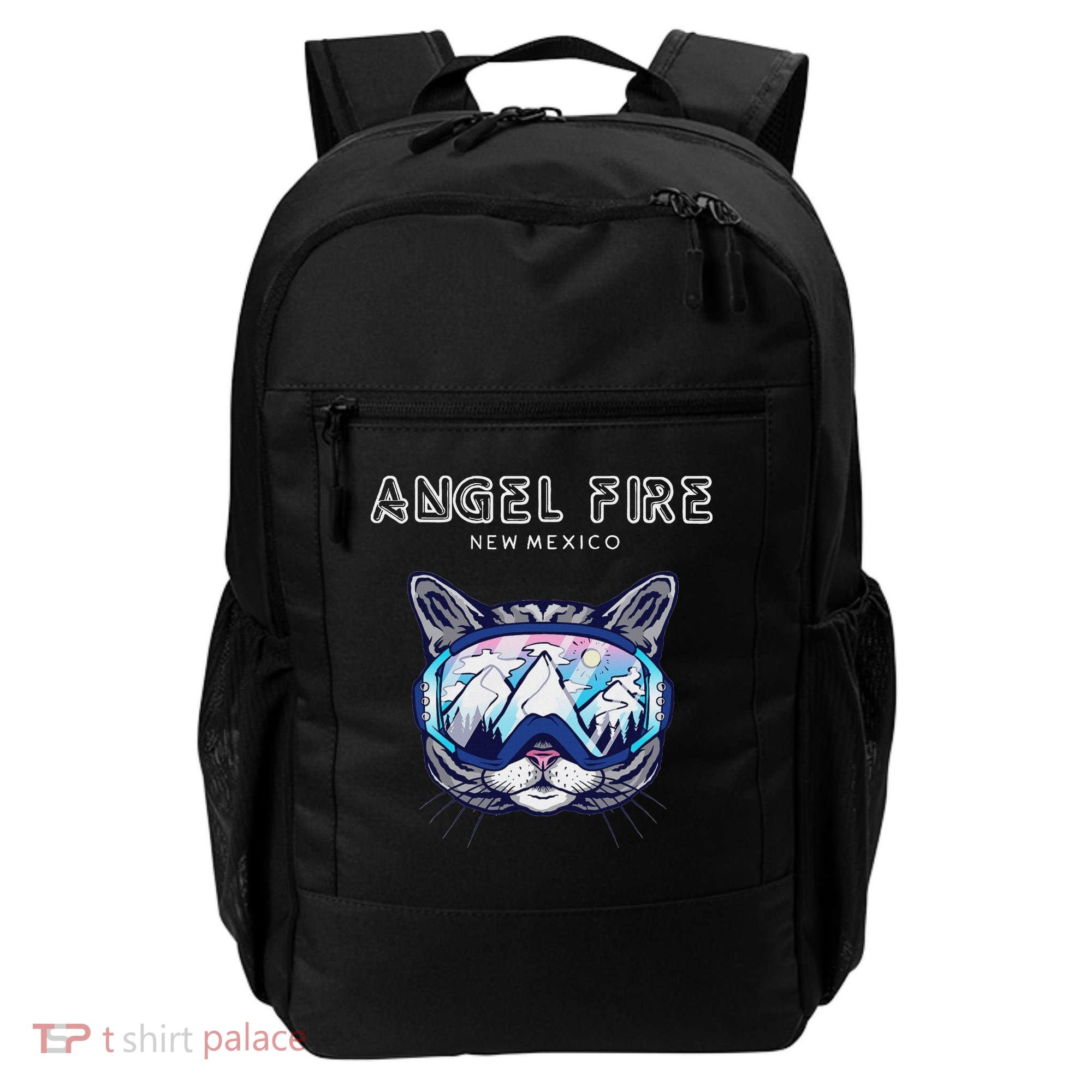 Angel Fire New Mexico Funny Cat Ski Googles Backpack