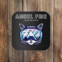 Angel Fire New Mexico Funny Cat Ski Googles Coaster thumb 0