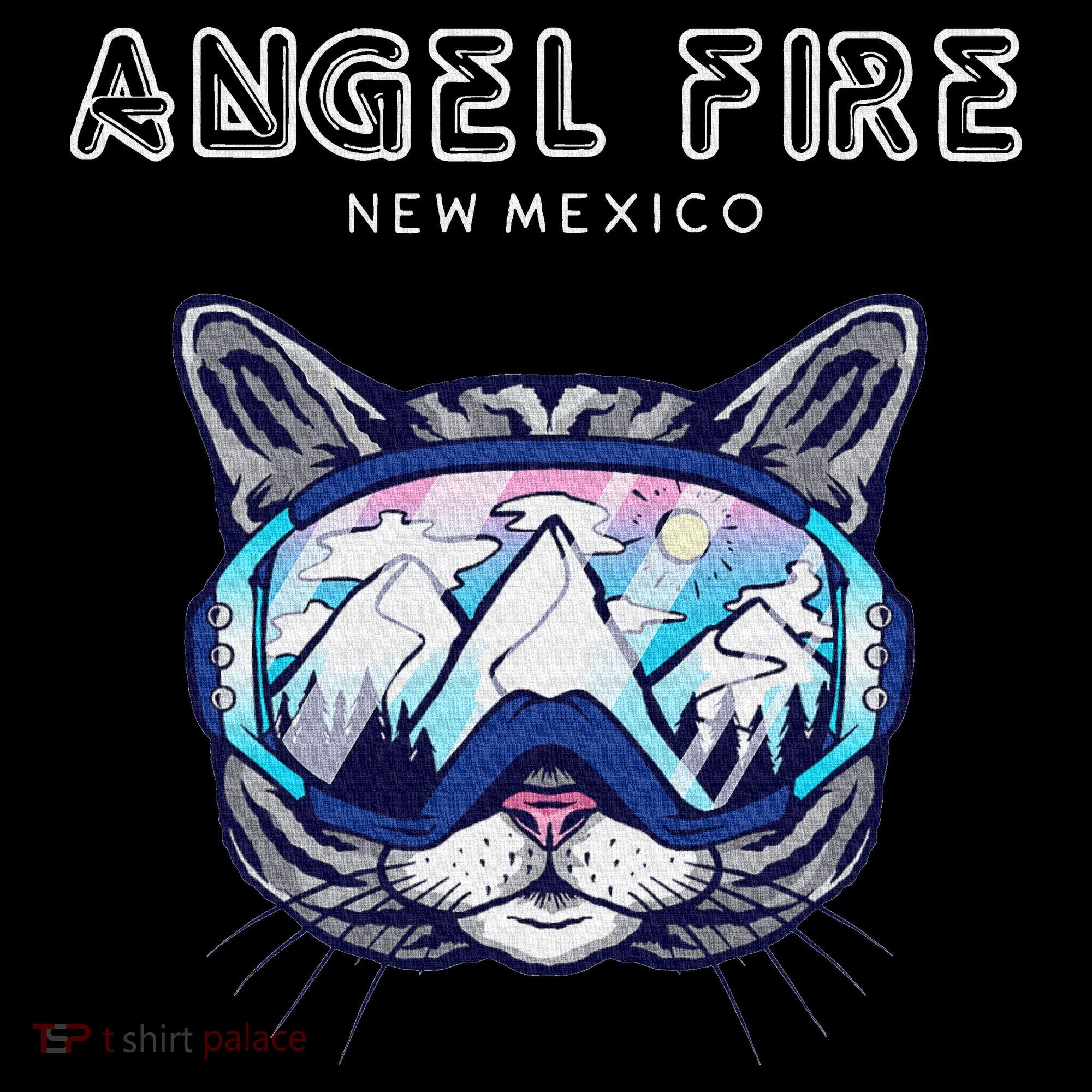 Angel Fire New Mexico Funny Cat Ski Googles Women's Hoodie