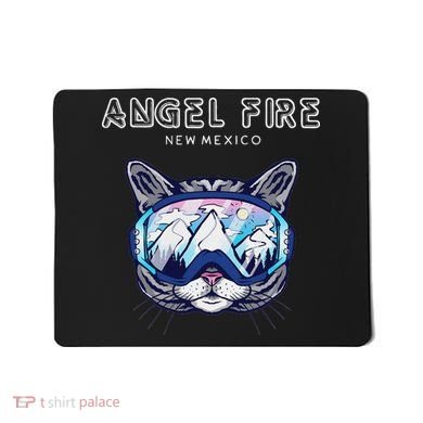 Angel Fire New Mexico Funny Cat Ski Googles Mousepad