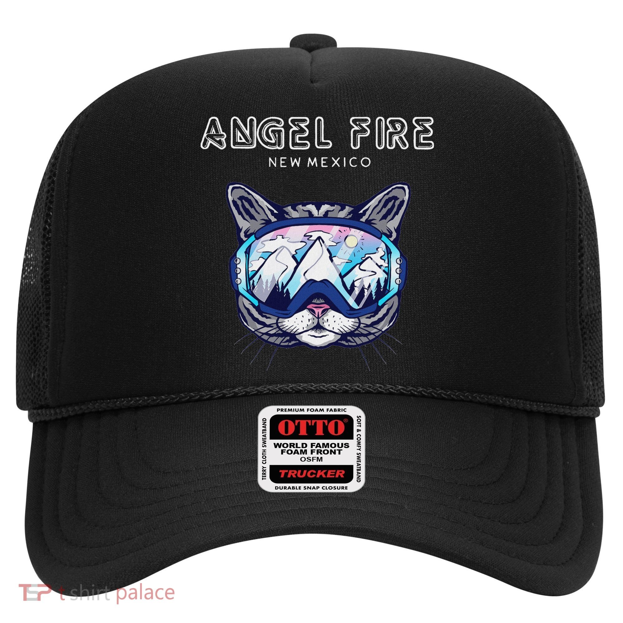 Angel Fire New Mexico Funny Cat Ski Googles Hat