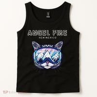 Angel Fire New Mexico Funny Cat Ski Googles Tank Top thumb 2