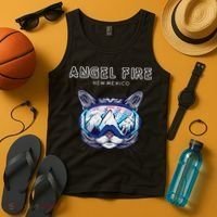 Angel Fire New Mexico Funny Cat Ski Googles Tank Top thumb 4