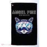 Angel Fire New Mexico Funny Cat Ski Googles Golf Towel thumb 0